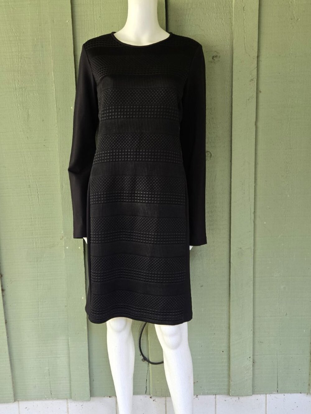 SHOSHANNA Black Textured Dress 12